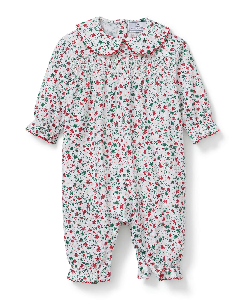 Baby's Twill Sabine Romper in Winter Garden