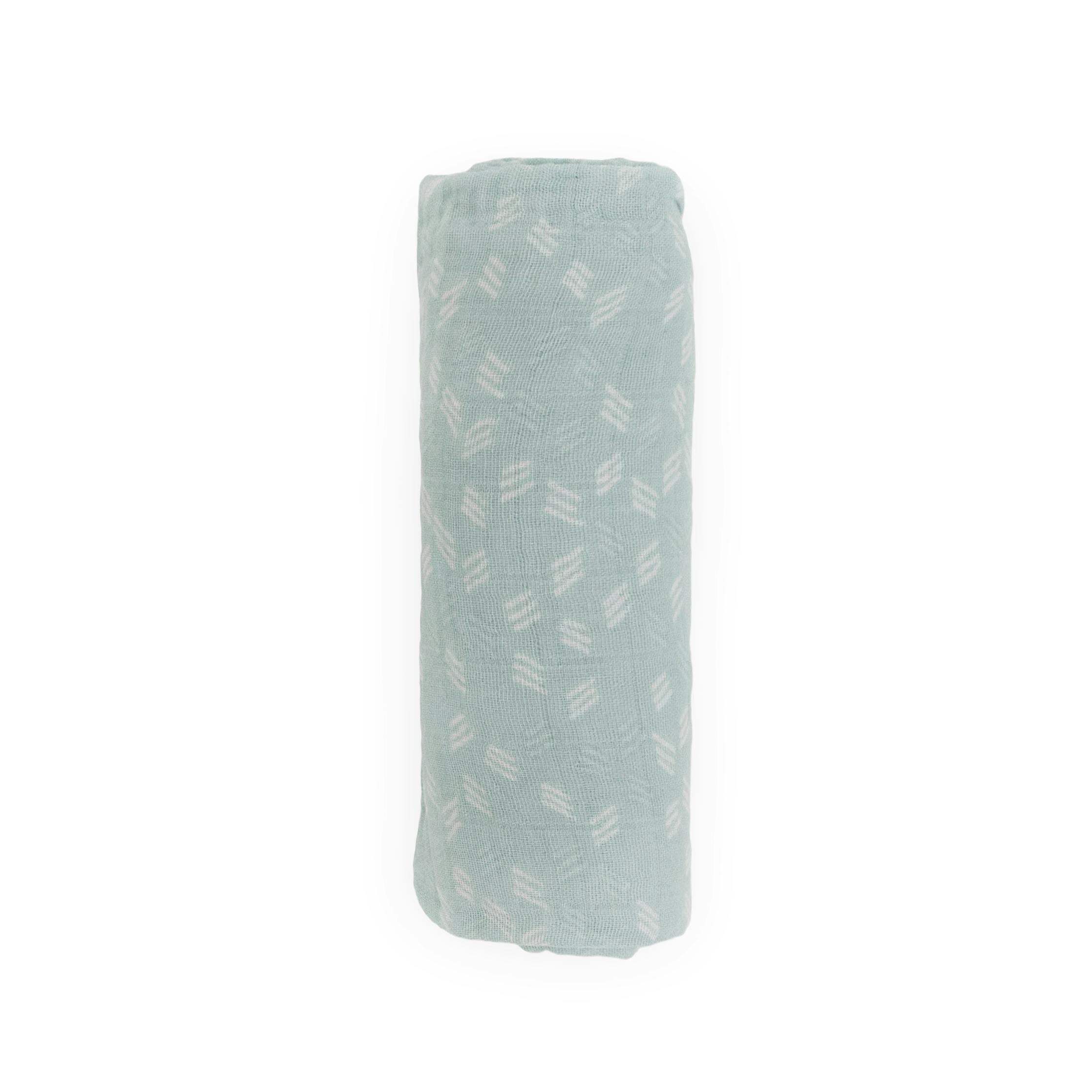 Cotton Muslin Swaddle Blanket - Misty Field