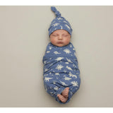 Organic Swaddle Blanket & Hat Set