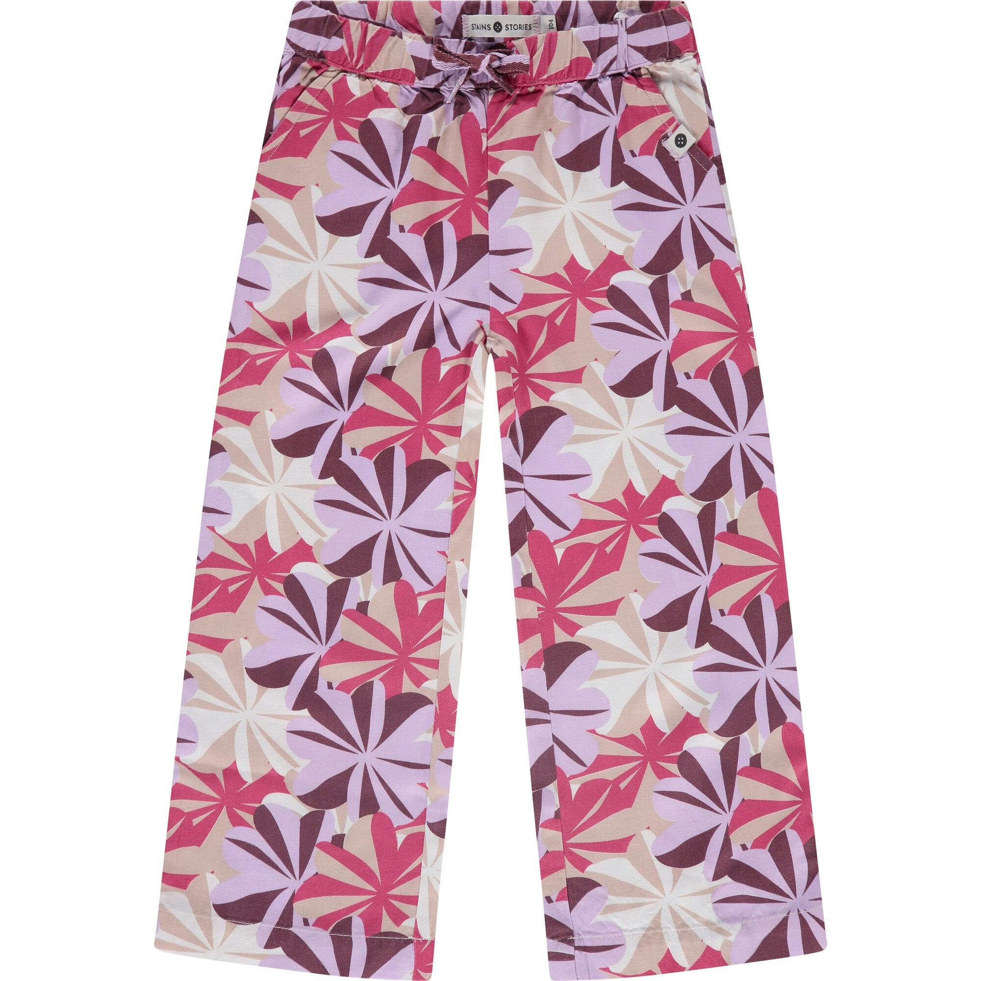 Wide Leg Palm Tree Pants