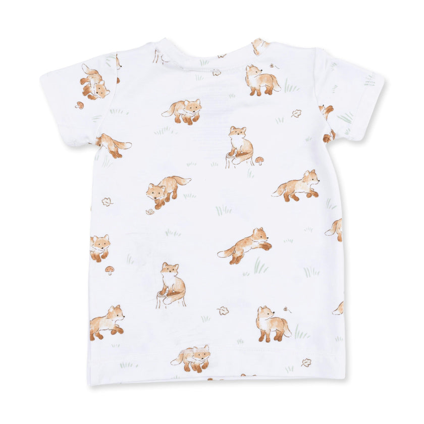 Little Explorer Fox - Short Sleeve Loungewear Set