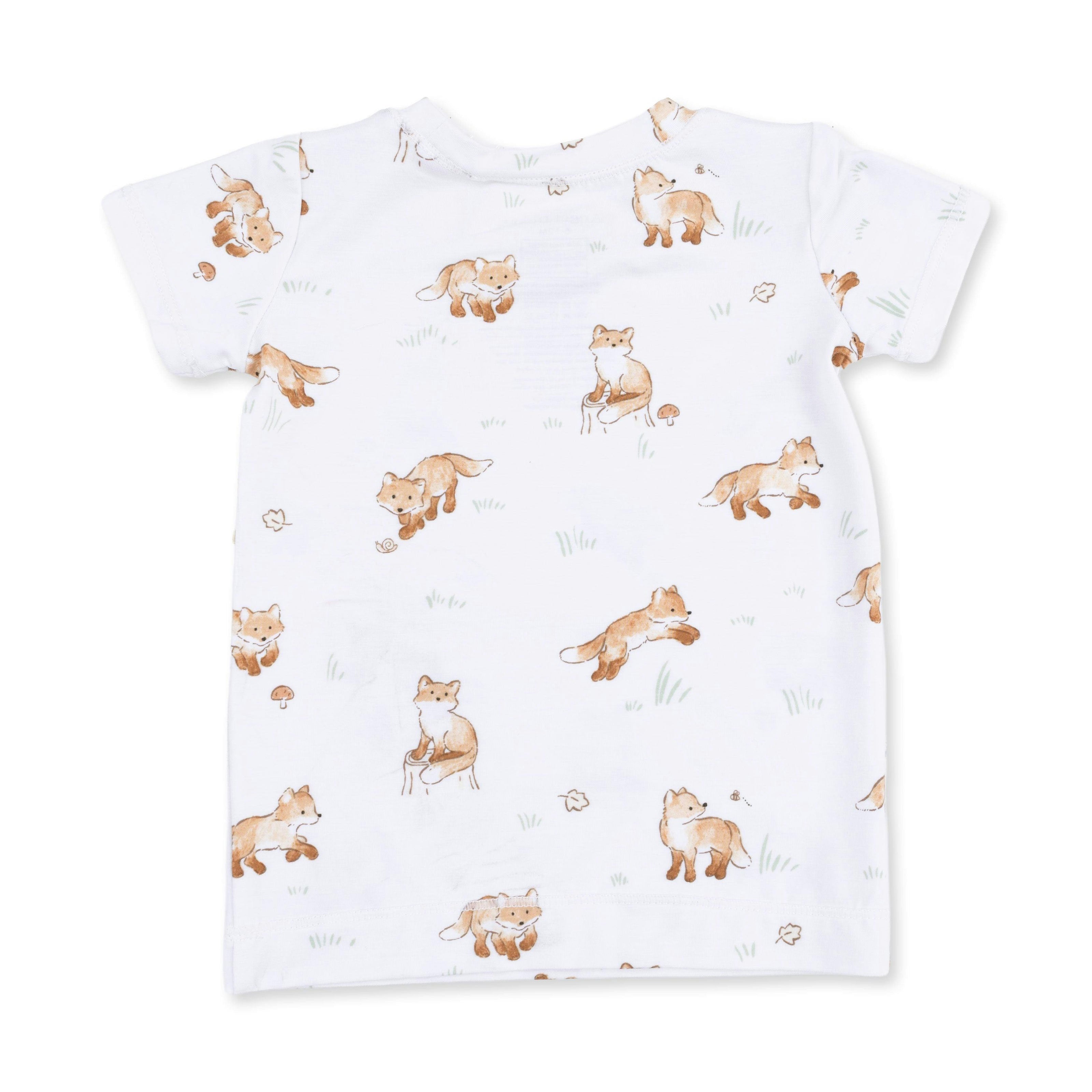Little Explorer Fox - Short Sleeve Loungewear Set