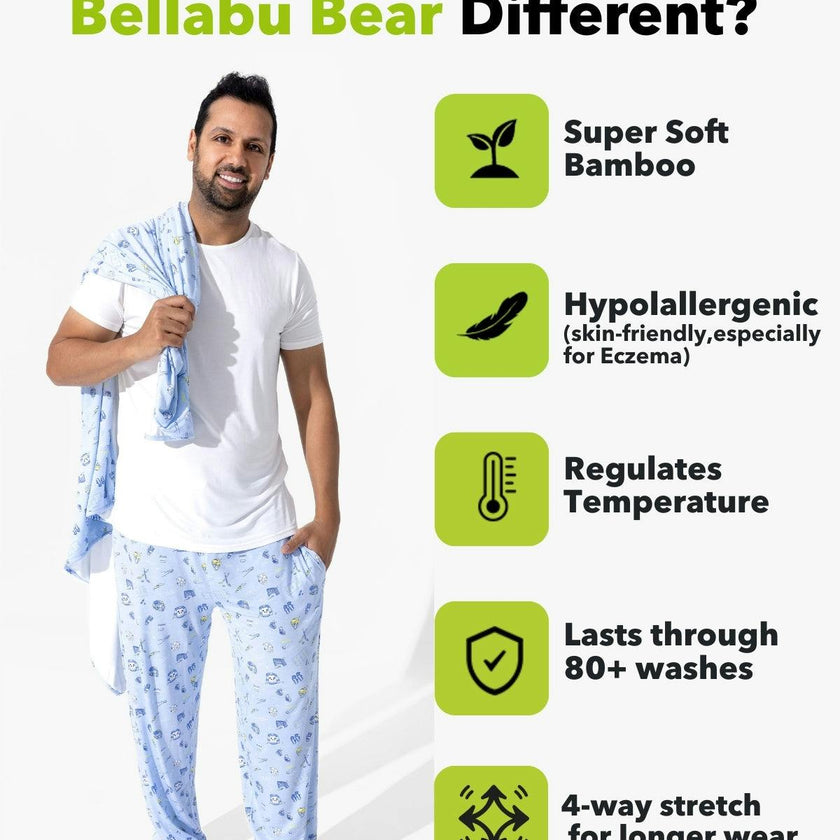 Hockey Bamboo Men's Pajama Set