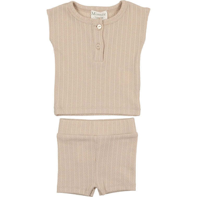 Ladder Stripe Short Set