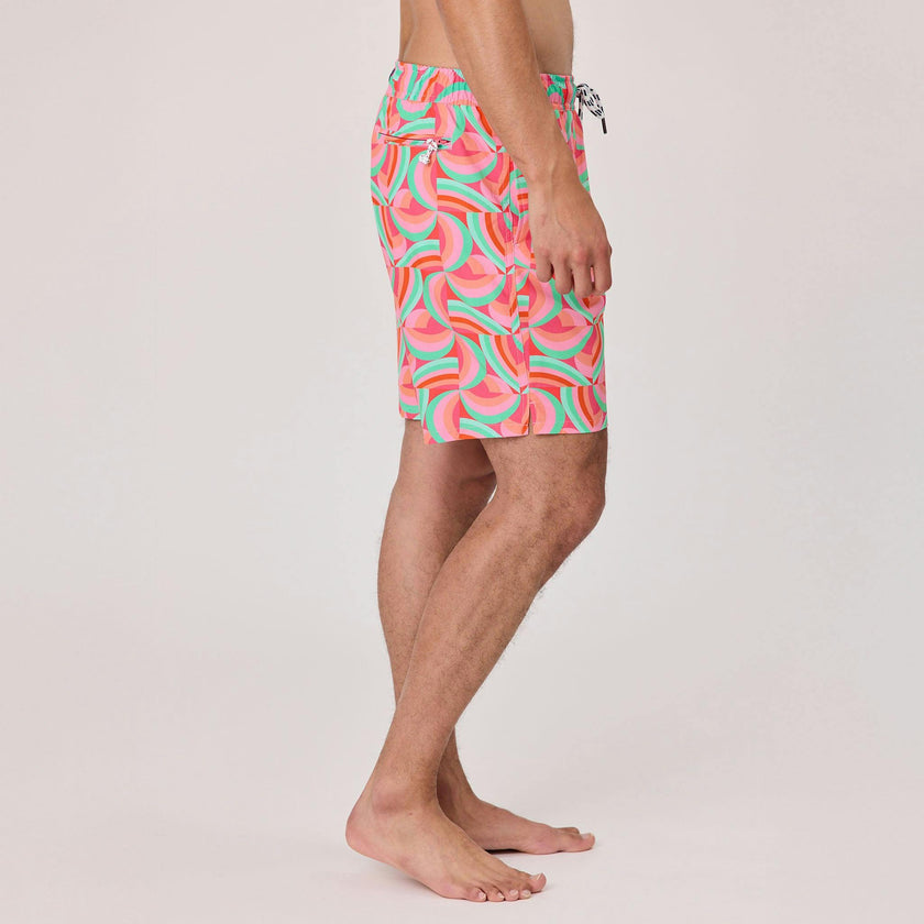 Mens Geo Melon Sustainable Swim Short