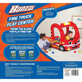 Banzai Rescue Fire Truck Play Center Inflatable Ball Pit -Includes 20 Balls