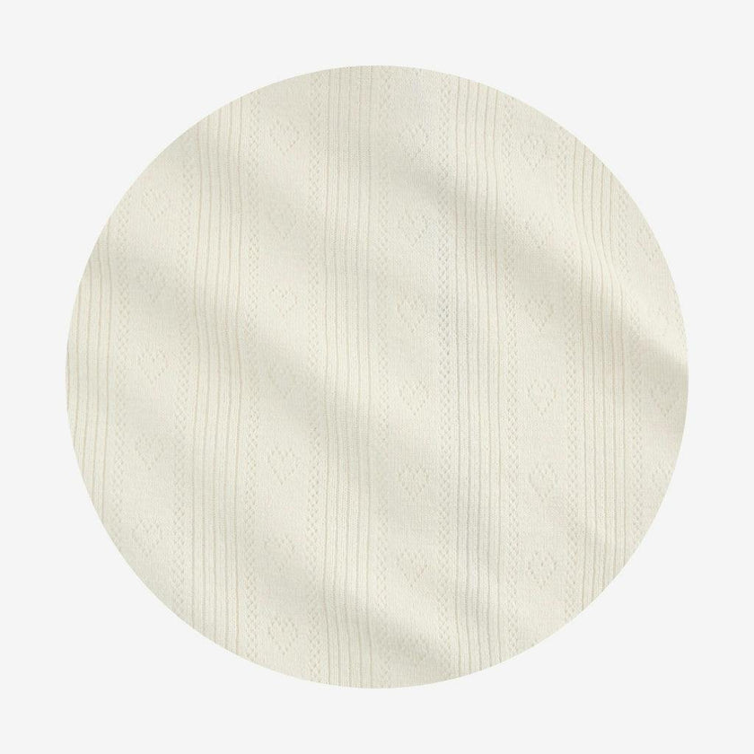Ivory Hattie Pointelle Picot Cardigan