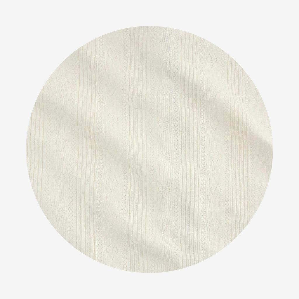 Ivory Hattie Pointelle Picot Cardigan