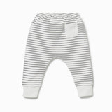 Everyday Joggers - Grey Stripe & White