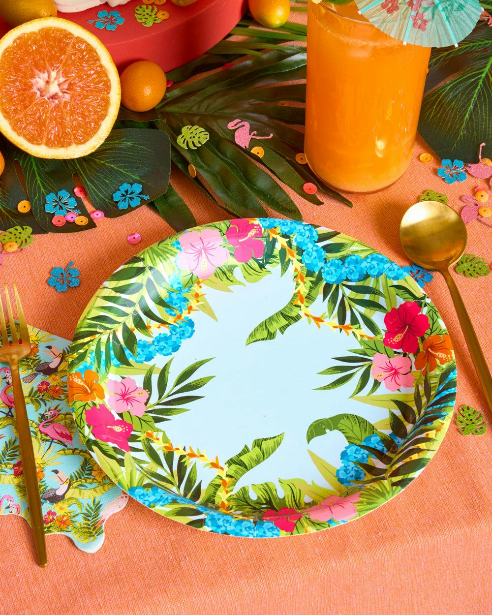 Tropical Plates - 24 paper plates