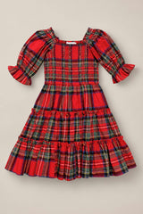 Mini Madeline Dress in Holiday Plaid