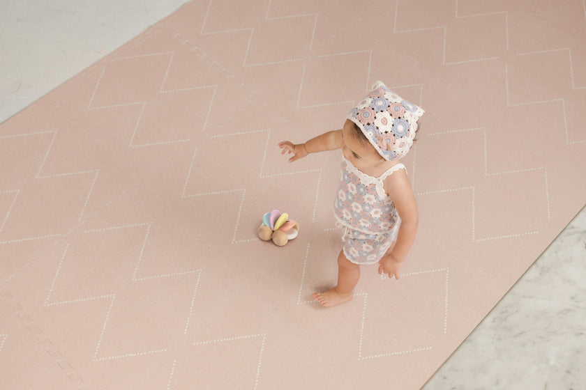 Premium Foam Haven Playmat | Tulum, Peony | Toddlekind