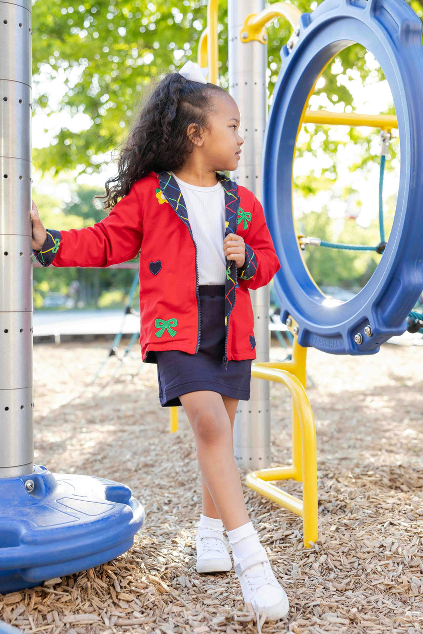 Reversible Jacket with Hearts, Flowers, & Bows