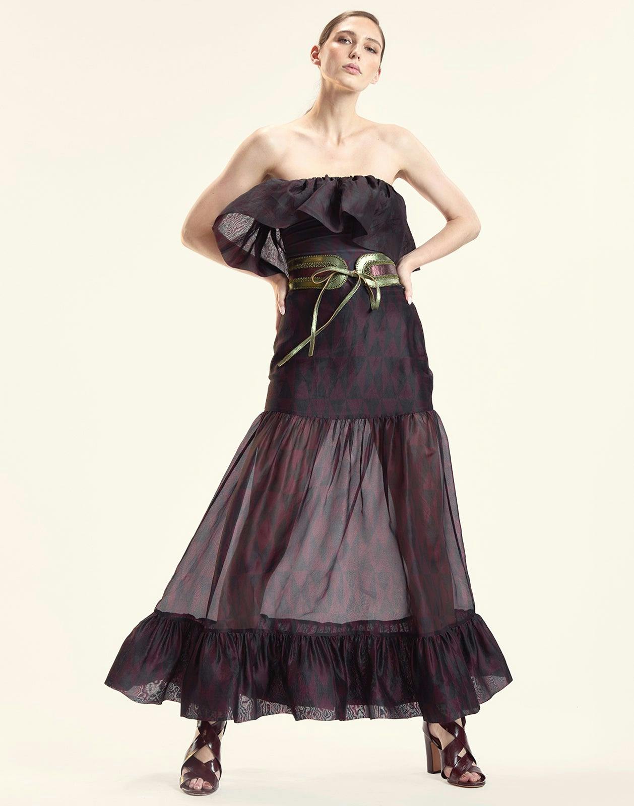 Eugenia Organza Flounce Top