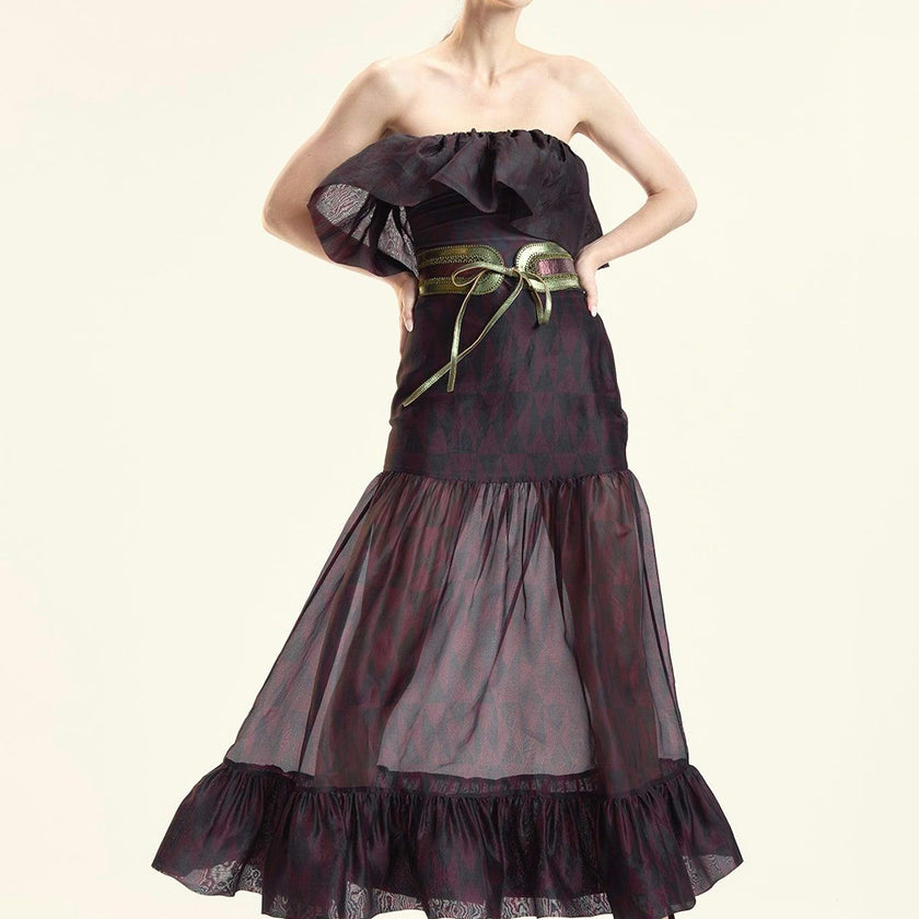 Eugenia Organza Flounce Top