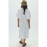Bubble Linen Dress - Off White