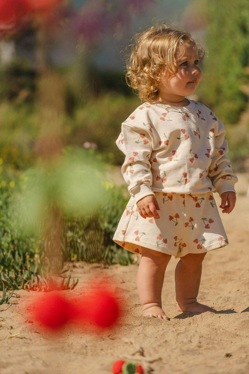 Sweatshirt Set in Cherry Crush