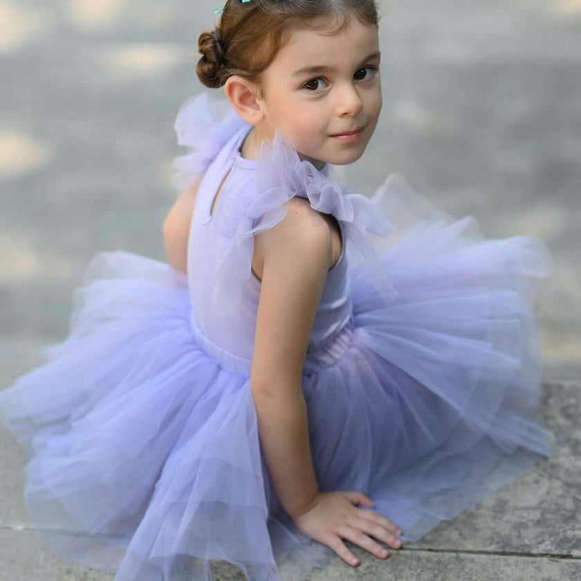 Purple Bloom Tutu Set