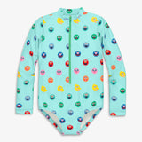 Kids Sesame Street one-piece rash guard