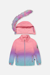 Two Piece Play Snowsuit Pink To Blue Gradient