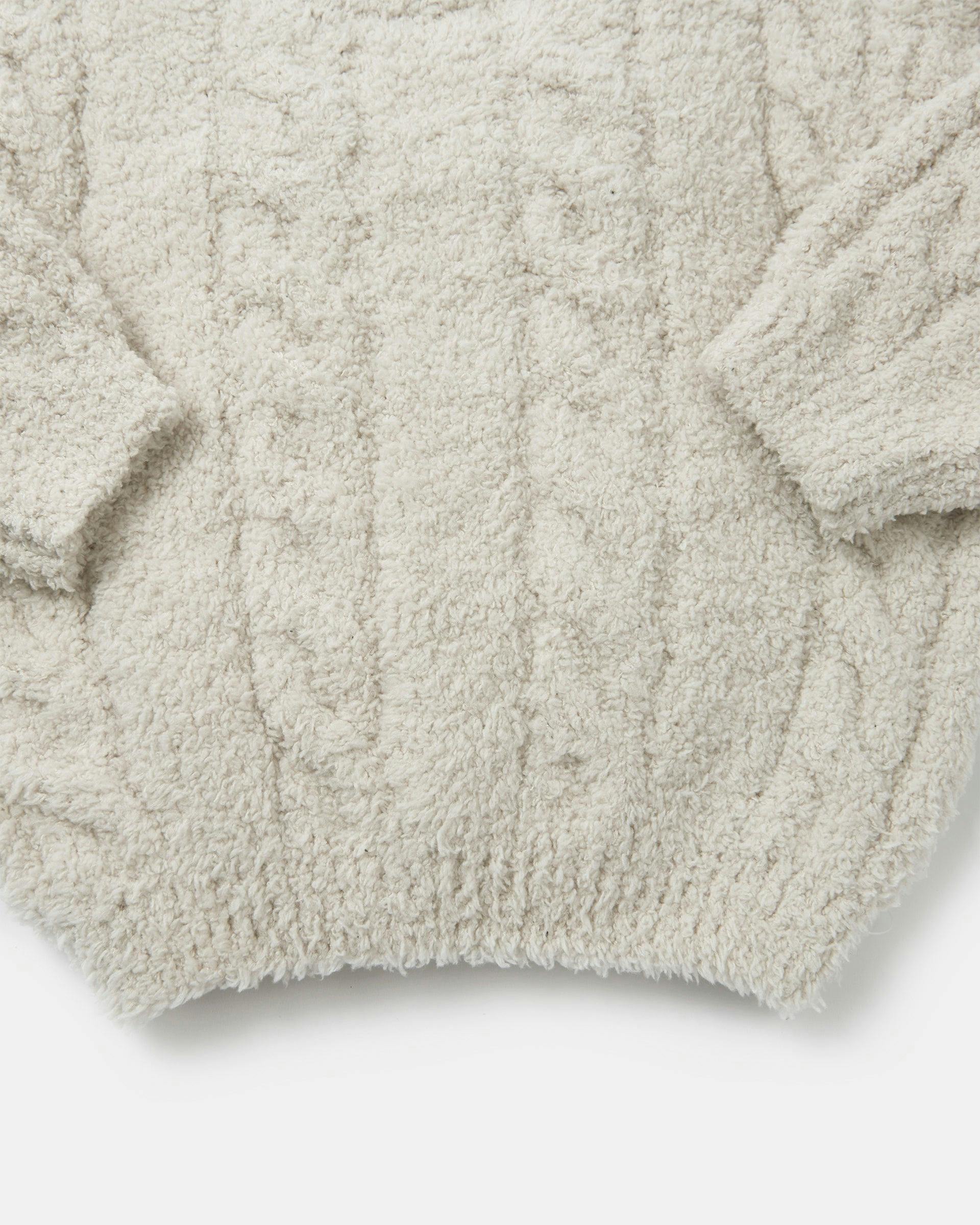 Boxy Cable Sweater • Fuzzy