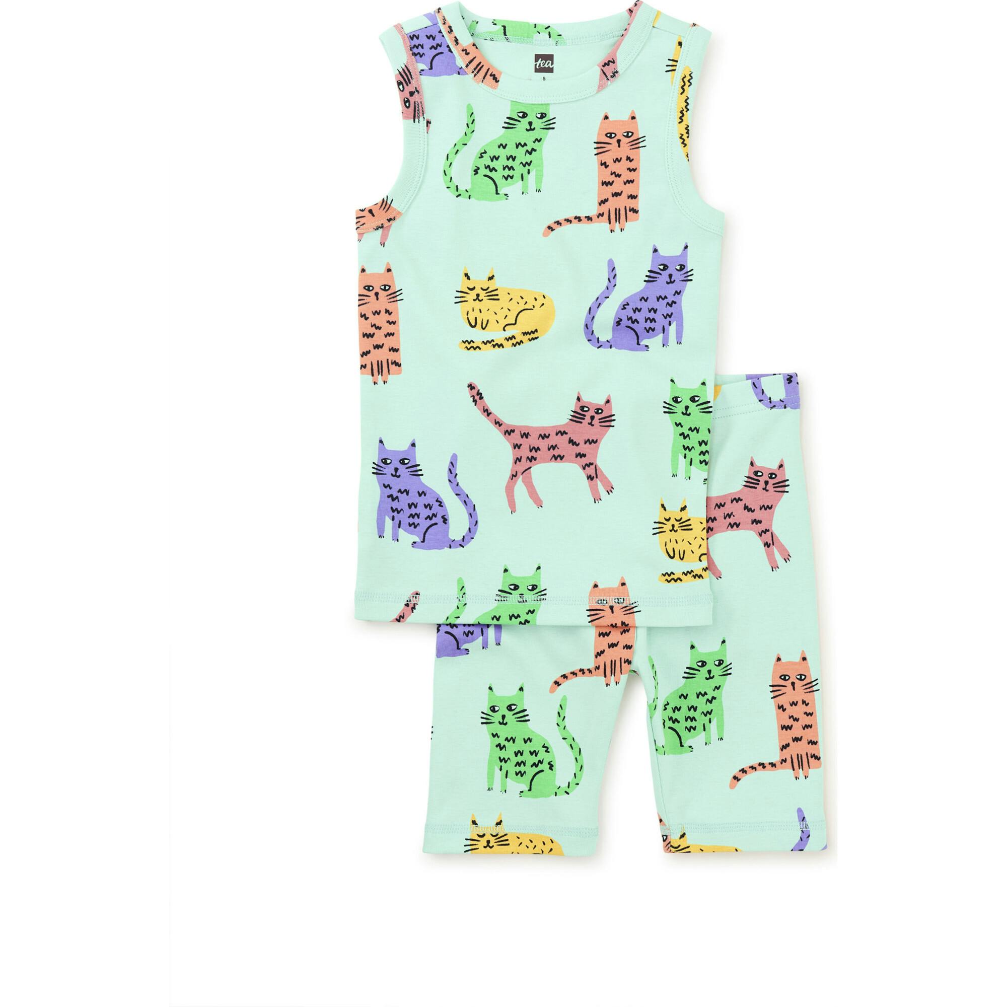 Summer Nights Tank & Above-Knee Short Pajama Set, Multi