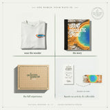 Grand Prismatic Spring Gift Box with Secret Rainbow Pocket Kids Tee, Book, and Activities