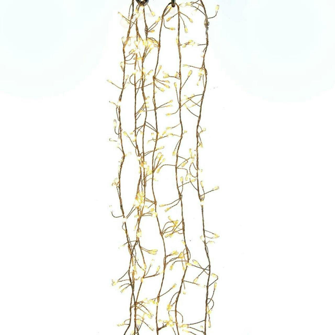 Kurt Adler 300-Light Cluster Garland with Warm White LED Lights