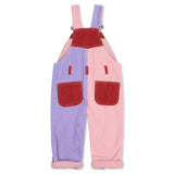 Rosebed Patchwork Chunky Cord Overalls