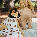 Honey Big Lovey Three-Layer Muslin Blanket