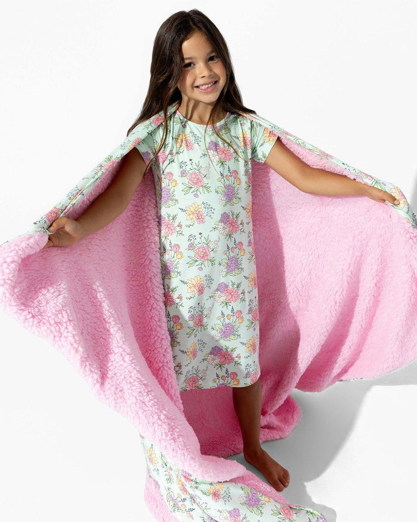 Petals & Posies Bamboo Girls' Short Sleeve Dress