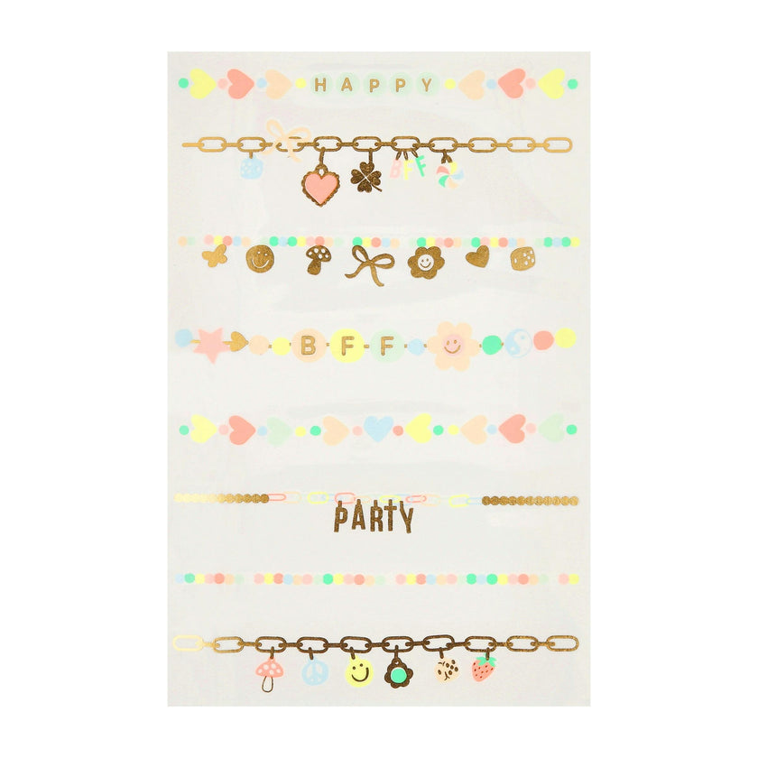 Charm Bracelet Temporary Tattoos