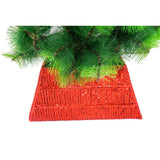 Hand Beaded Adjustable Christmas Tree Collar - Red Sequins