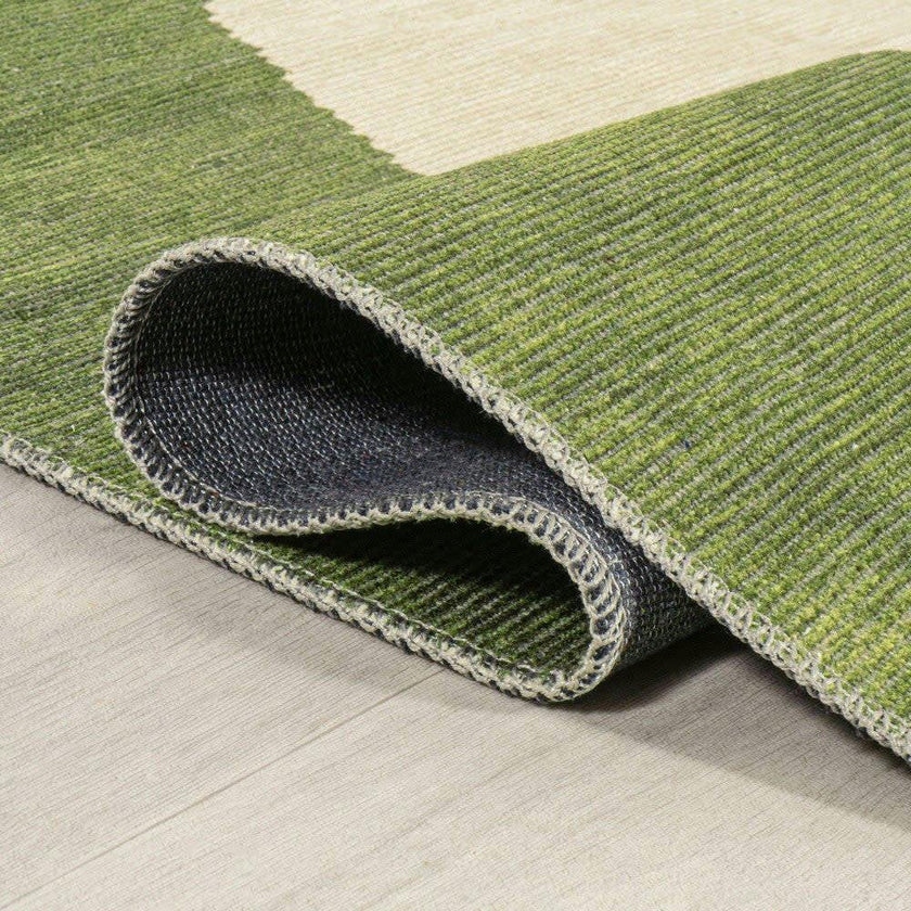 Cirkel Minimalist Geometric Dot Machine-washable Area Rug