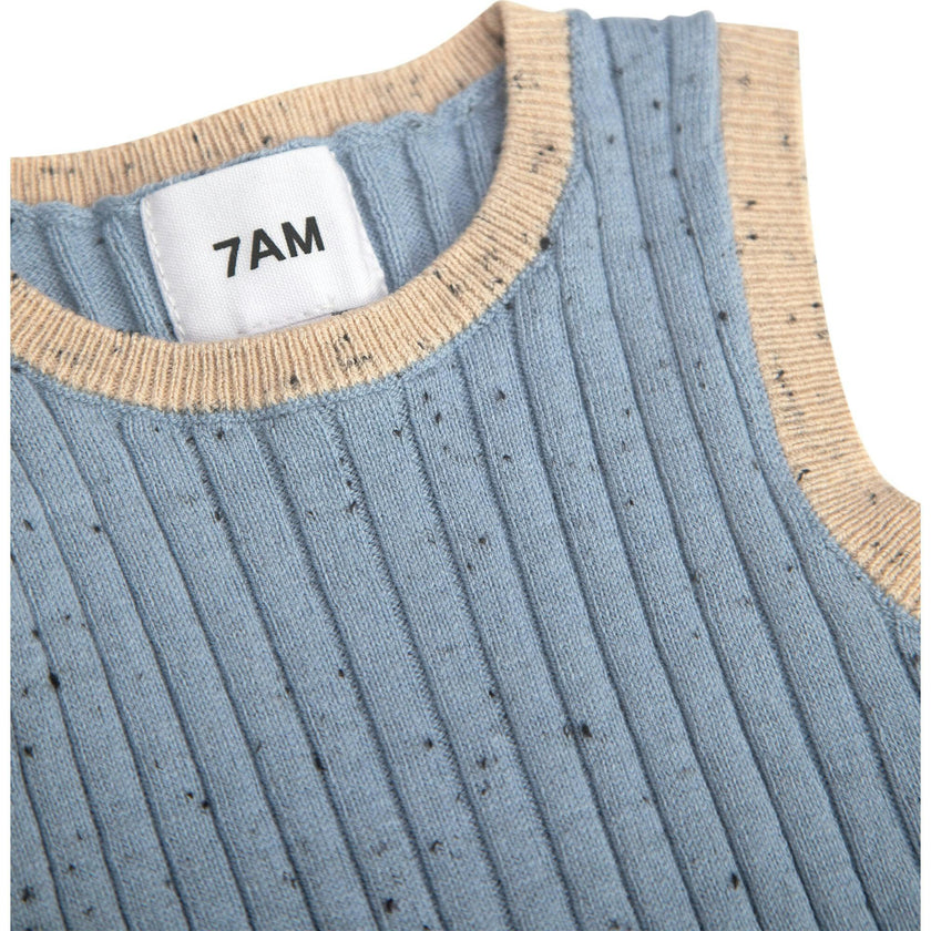 Ribbed Knit Retro Tank Top