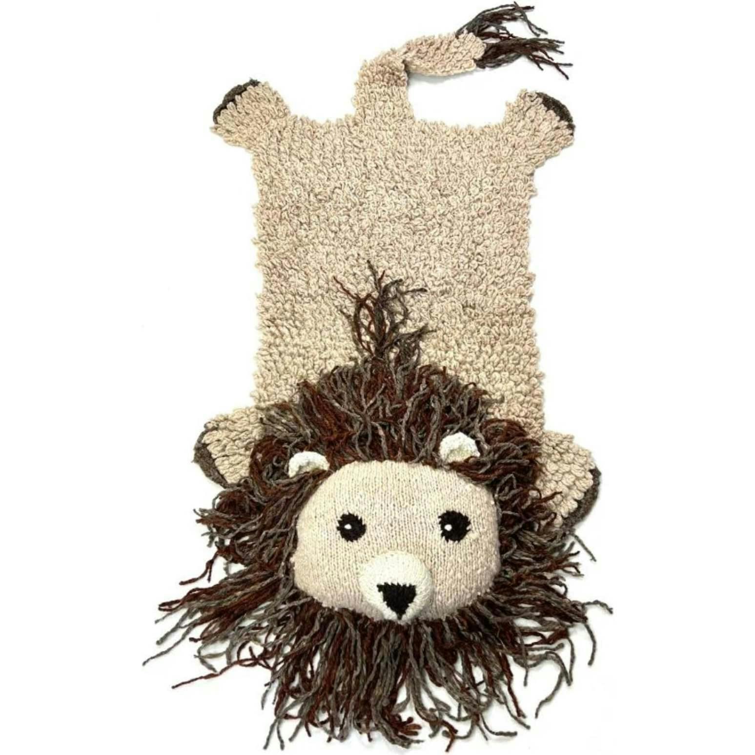 Organic Wool Play Mat + Nursery Rug  | Lion