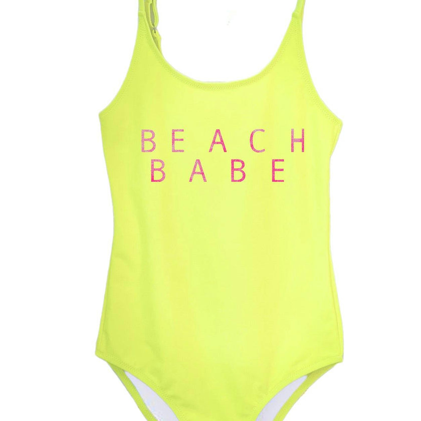 Beach Babe Neon Yellow Swimsuit