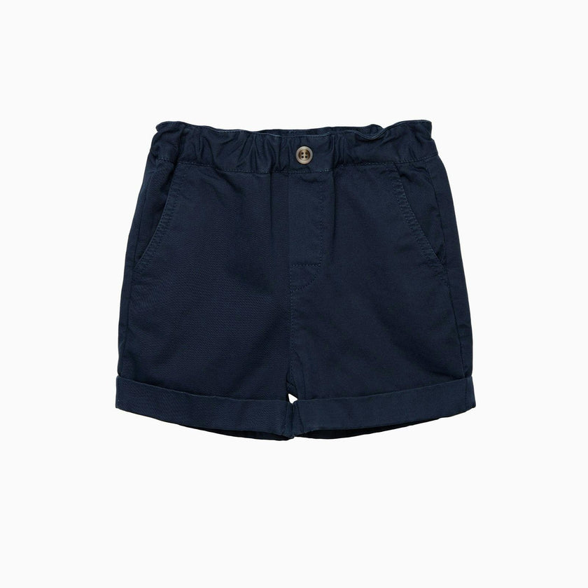 Baby Charlie Pull Up Shorts in Navy