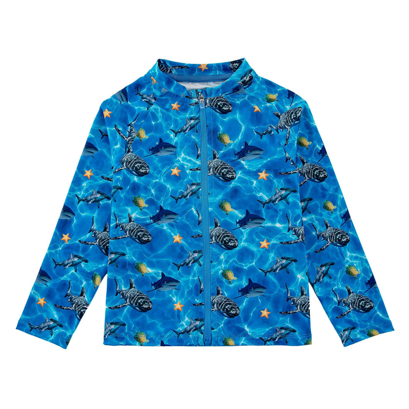 Ray UPF 50+ Zip Up Sun Protection Jacket, Shark