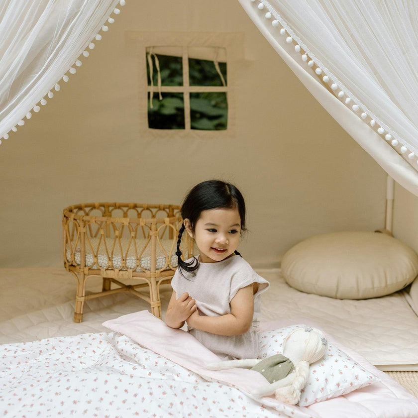 Organic Portable Bedding Set- Petal