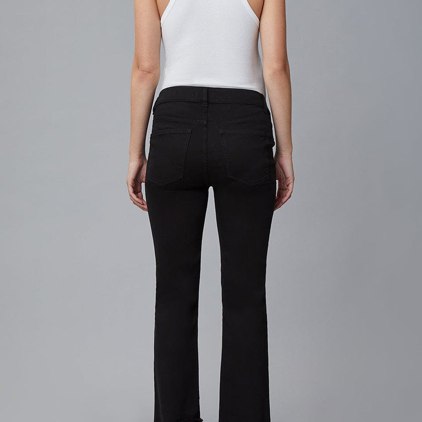Patti Straight Maternity Vintage Jeans | Black Peached Raw