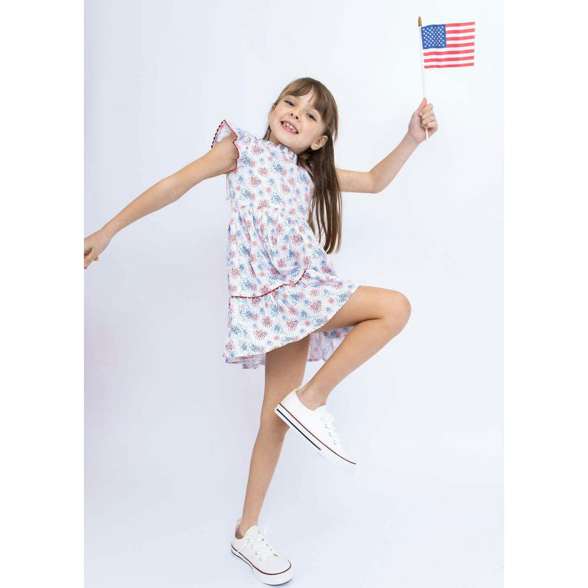 Fireworks Ruffle Dress