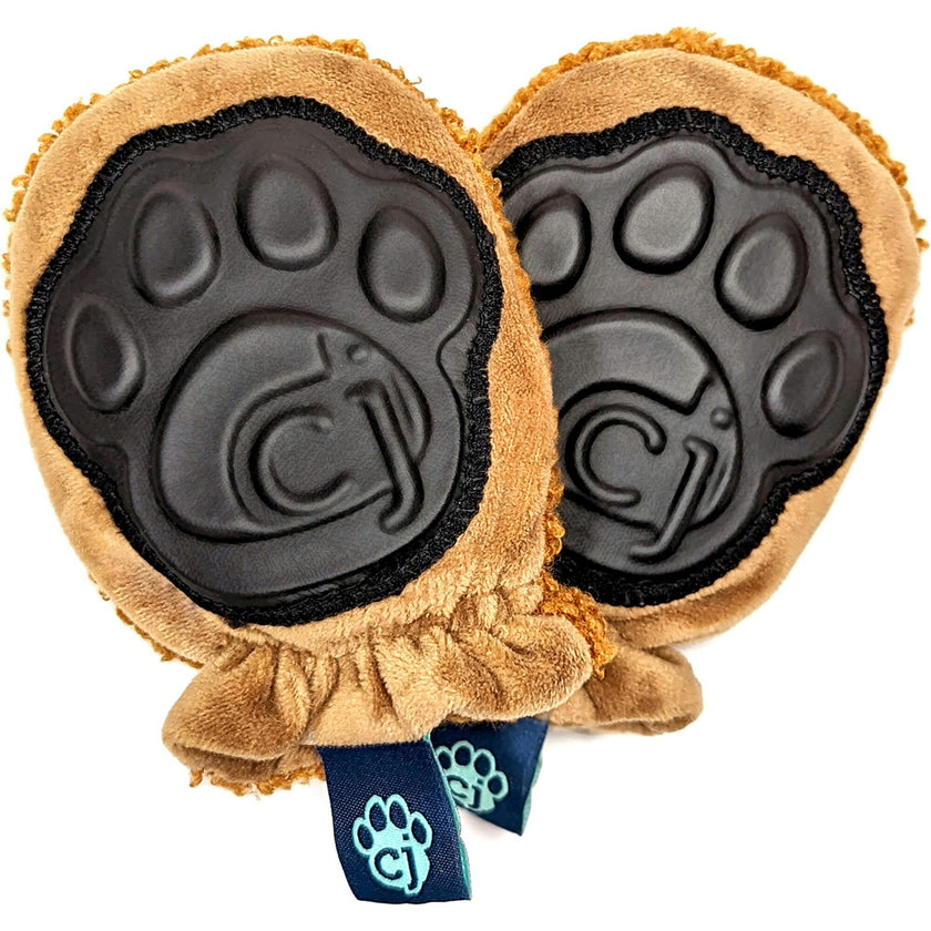Rattle Mittens - Baby Faux Fur Rattle & Teething Mitten Toy