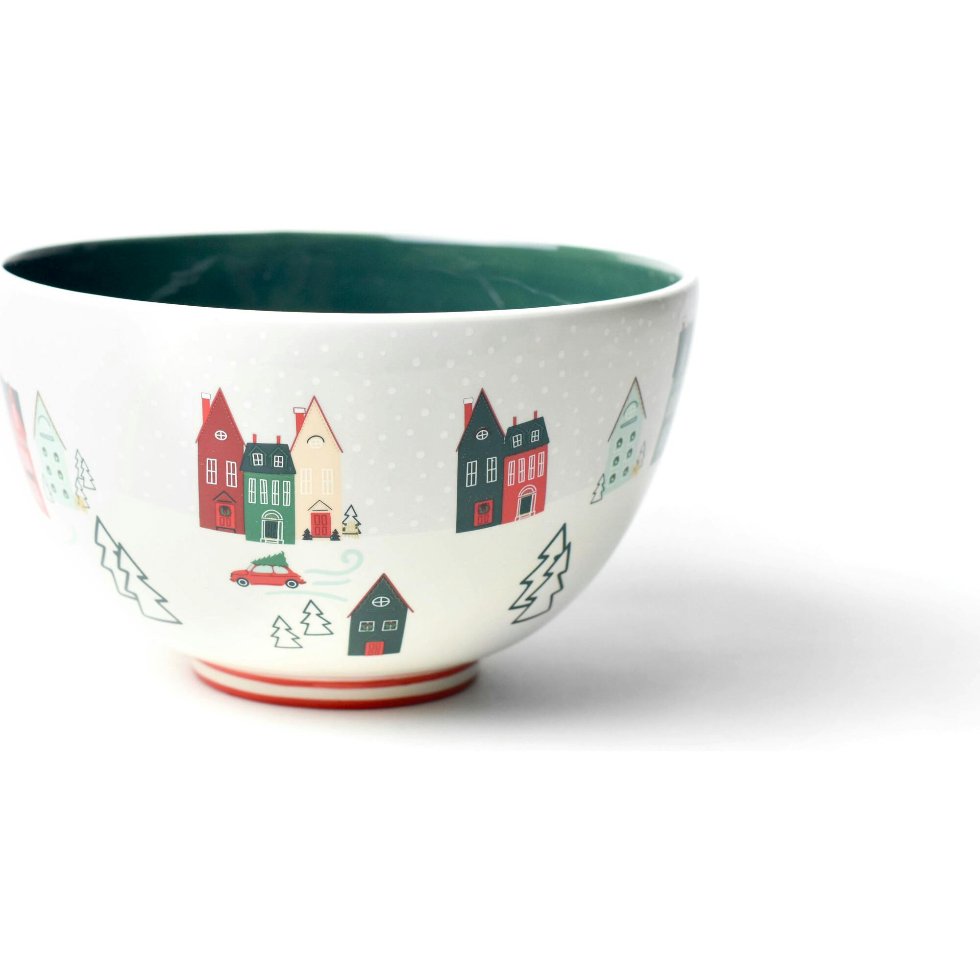 Christmas in the Village Town Square Footed Bowl