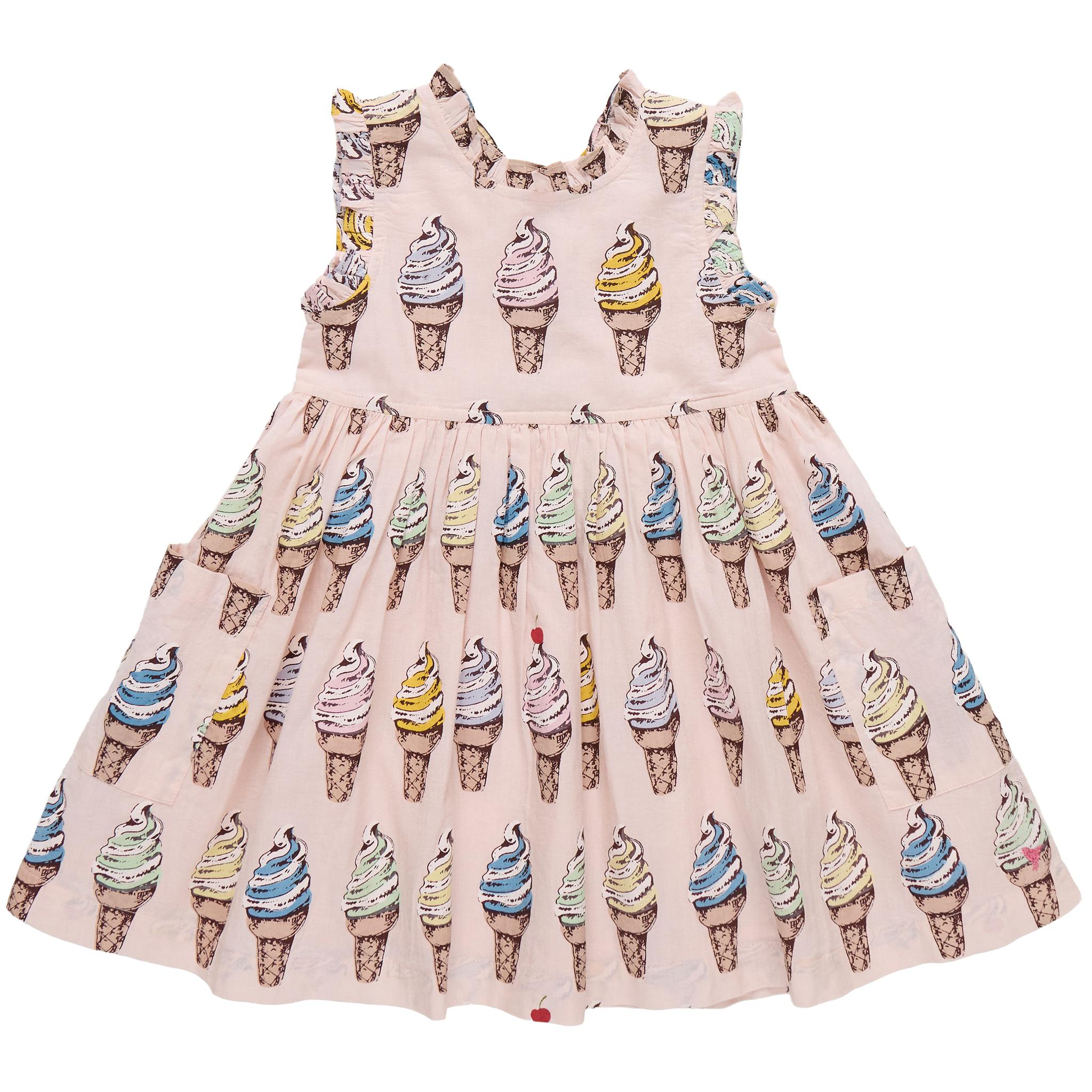 Girls Alyssa Dress - Pink Soft Serve