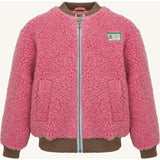 children's merino wool bomber jacket - dusty pink