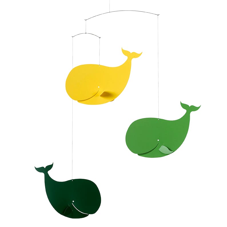 Happy Whales | Yellow & Green.