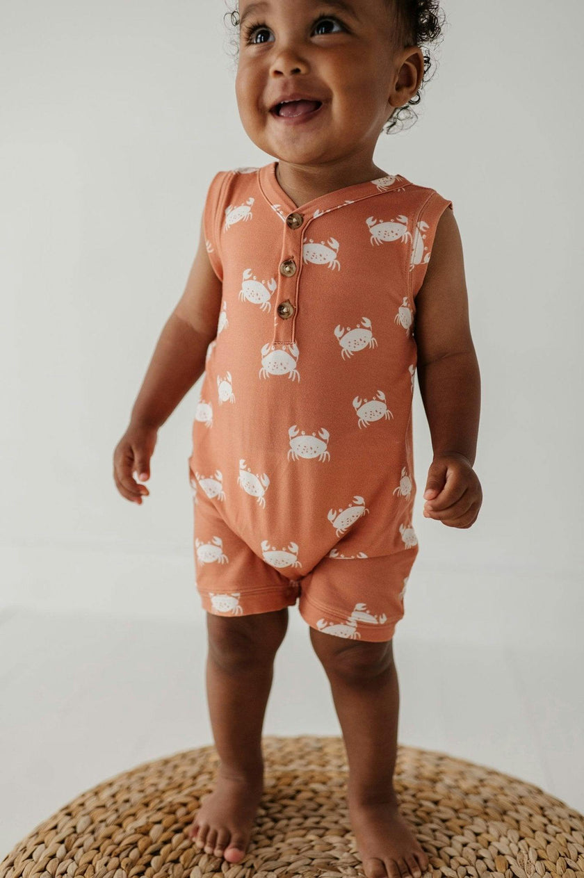Boy's Sleeveless Romper Balloon Dogs