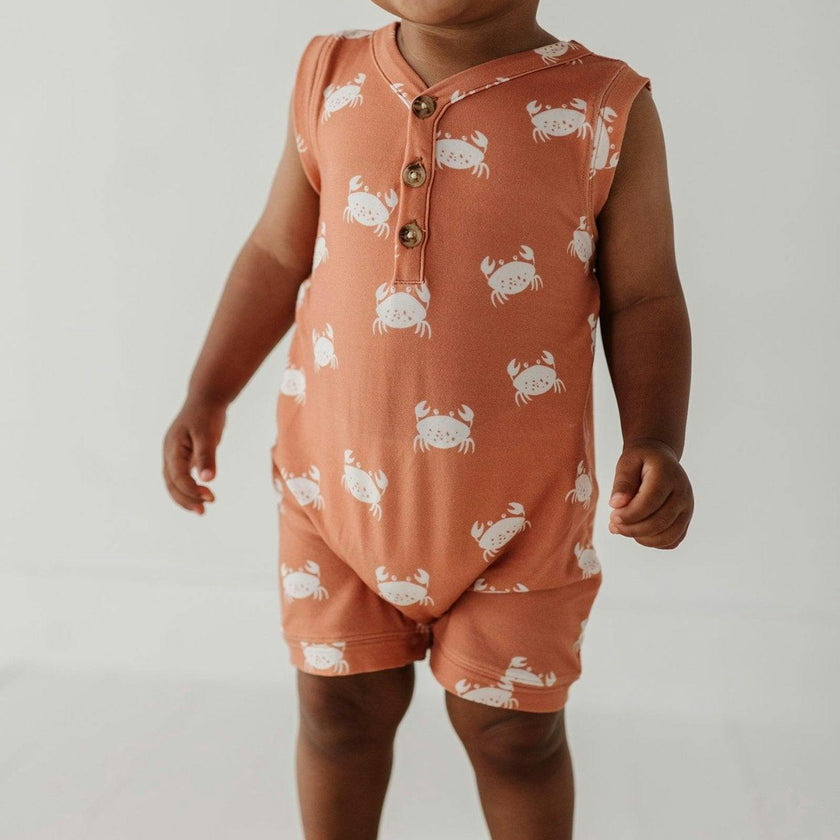 Boy's Sleeveless Romper Balloon Dogs