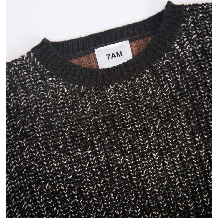 Chunky Ribbed Knit Round Neck Long Sleeve Wide Boxy Fit Sweater